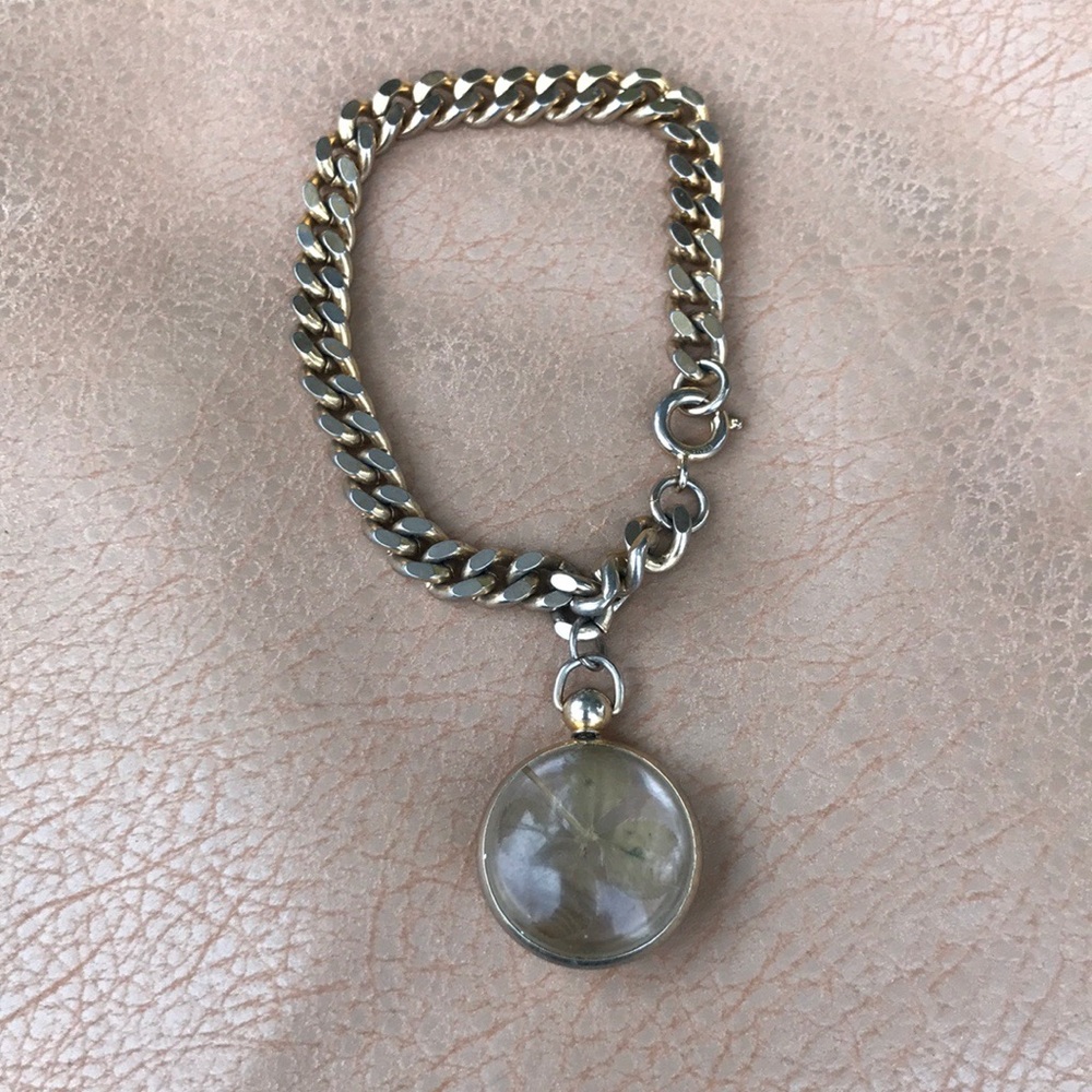 FOUR LEAF CLOVER PENDENT BRACELET